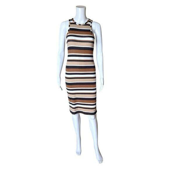 NO BOUNDARIES Womens Size Small (3-5) Sleeveless Striped Ribbed Tank Dress - Picture 1 of 8
